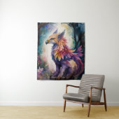 Griffin Nachtbos Multicolor Waterverf Wandkleed (In situ)