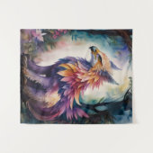 Griffin Nachtbos Multicolor Waterverf Wandkleed (Voorkant (horizontaal))