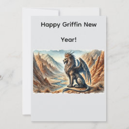Griffin Nieuwjaar! Feestdagenkaart