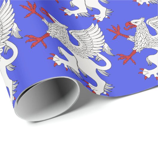 Griffin Rampant Argent Cadeaupapier (Rol Hoek)