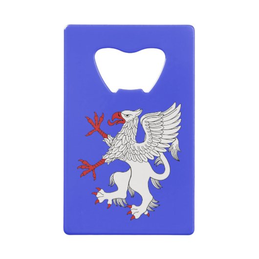 Griffin Rampant Argent Creditkaart Flessenopener (Voorkant)