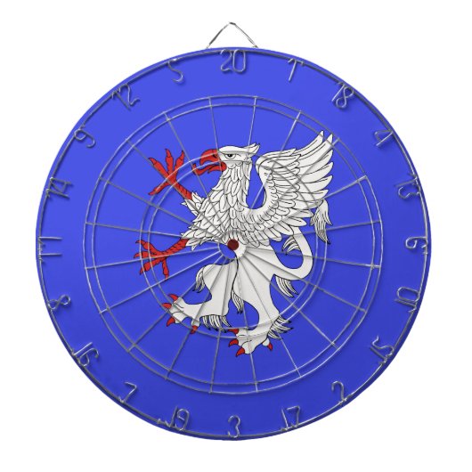 Griffin Rampant Argent Dartbord (Voorkant)