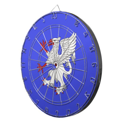 Griffin Rampant Argent Dartbord (Voorkant Rechts)