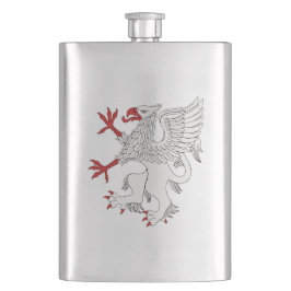 Griffin Rampant Argent Flacon