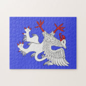 Griffin Rampant Argent Legpuzzel (Horizontaal)