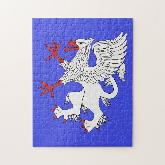 Griffin Rampant Argent Legpuzzel (Verticaal)
