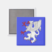 Griffin Rampant Argent Magneet (Voorkant / Achterkant)