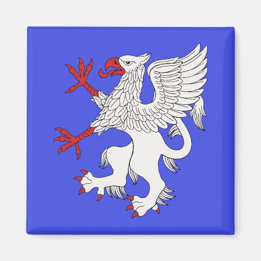 Griffin Rampant Argent Magneet (Voorkant)