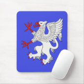 Griffin Rampant Argent Muismat (Met muis)