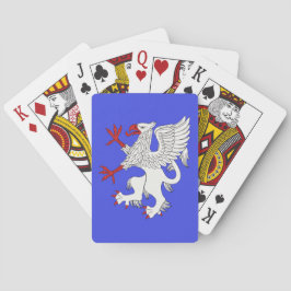 Griffin Rampant Argent Pokerkaarten