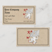 Griffin Rampant Argent Visitekaartje (Voorkant / Achterkant)