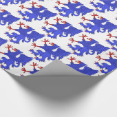 Griffin Rampant Azure Cadeaupapier (Hoek)