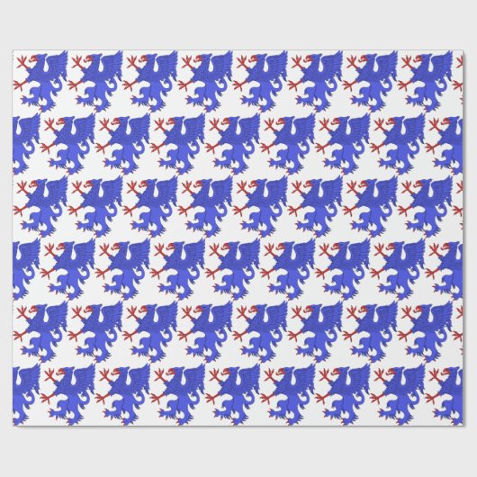 Griffin Rampant Azure Cadeaupapier (Vlak)