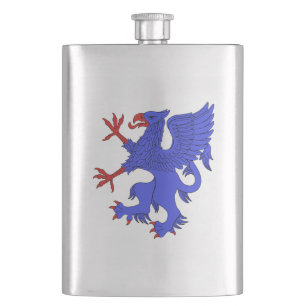 Griffin Rampant Azure Flacon