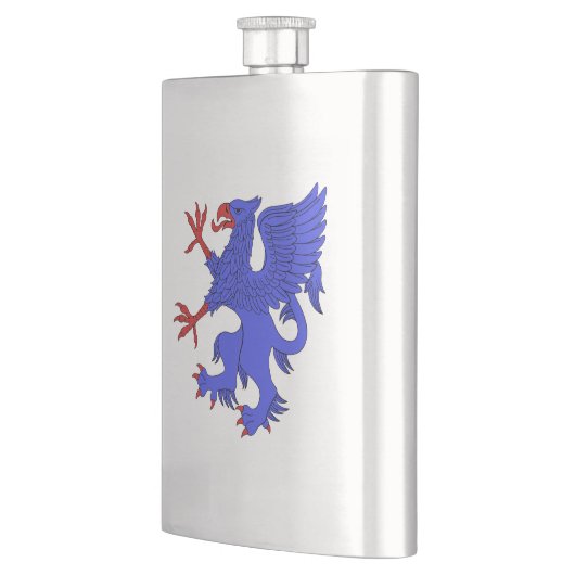 Griffin Rampant Azure Flacon (Links)