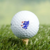 Griffin Rampant Azure Golfballen (Insitu Shirt)