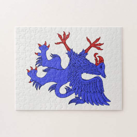 Griffin Rampant Azure Legpuzzel (Horizontaal)