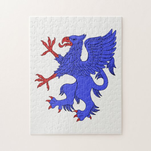 Griffin Rampant Azure Legpuzzel (Verticaal)
