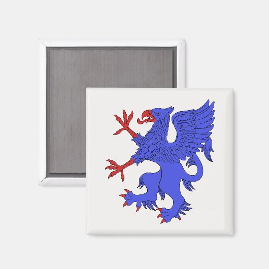 Griffin Rampant Azure Magneet (Voorkant / Achterkant)
