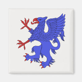 Griffin Rampant Azure Magneet