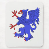 Griffin Rampant Azure Muismat (Voorkant)