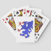 Griffin Rampant Azure Pokerkaarten (Achterkant)