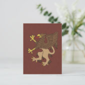 Griffin Rampant Briefkaart (Staand voorkant)