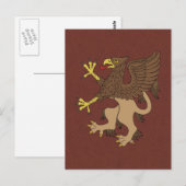 Griffin Rampant Briefkaart (Voorkant / Achterkant)