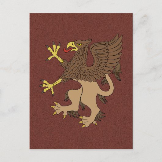 Griffin Rampant Briefkaart (Voorkant)