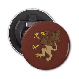 Griffin Rampant Button Flesopener