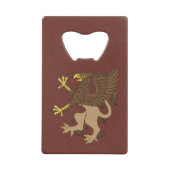 Griffin Rampant Creditkaart Flessenopener (Voorkant)
