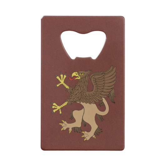 Griffin Rampant Creditkaart Flessenopener (Voorkant)