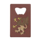 Griffin Rampant Creditkaart Flessenopener (Achterkant)