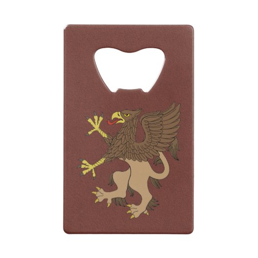 Griffin Rampant Creditkaart Flessenopener (Achterkant)