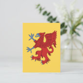 Griffin Rampant Gules Briefkaart (Staand voorkant)