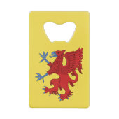 Griffin Rampant Gules Creditkaart Flessenopener (Voorkant)