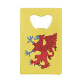 Griffin Rampant Gules Creditkaart Flessenopener (Achterkant)