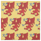 Griffin Rampant Gules Stof (Swatch)