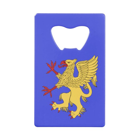 Griffin Rampant of Creditkaart Flessenopener (Voorkant)