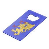 Griffin Rampant of Creditkaart Flessenopener (Achterkant Gekanteld)