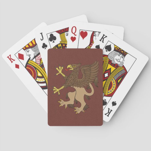 Griffin Rampant Pokerkaarten (Achterkant)