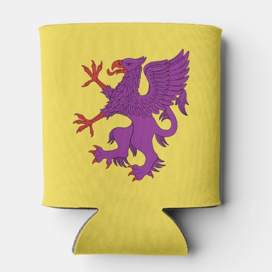 Griffin Rampant Purpure Blikjeskoeler (Achterkant)