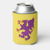 Griffin Rampant Purpure Blikjeskoeler (Blikje Achterkant)