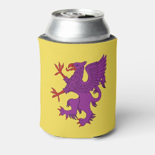 Griffin Rampant Purpure Blikjeskoeler (Blikje Achterkant)