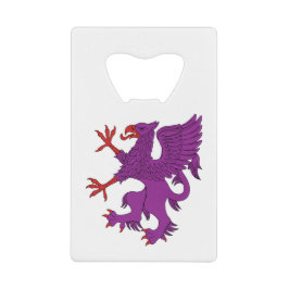 Griffin Rampant Purpure Creditkaart Flessenopener