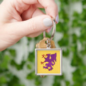 Griffin Rampant Purpure Sleutelhanger (Hand)