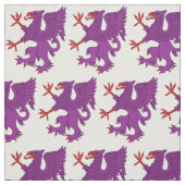 Griffin Rampant Purpure Stof (Swatch)