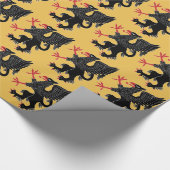 Griffin Rampant Sable Cadeaupapier (Hoek)