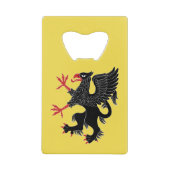 Griffin Rampant Sable Creditkaart Flessenopener (Voorkant)