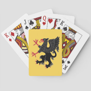 Griffin Rampant Sable Pokerkaarten